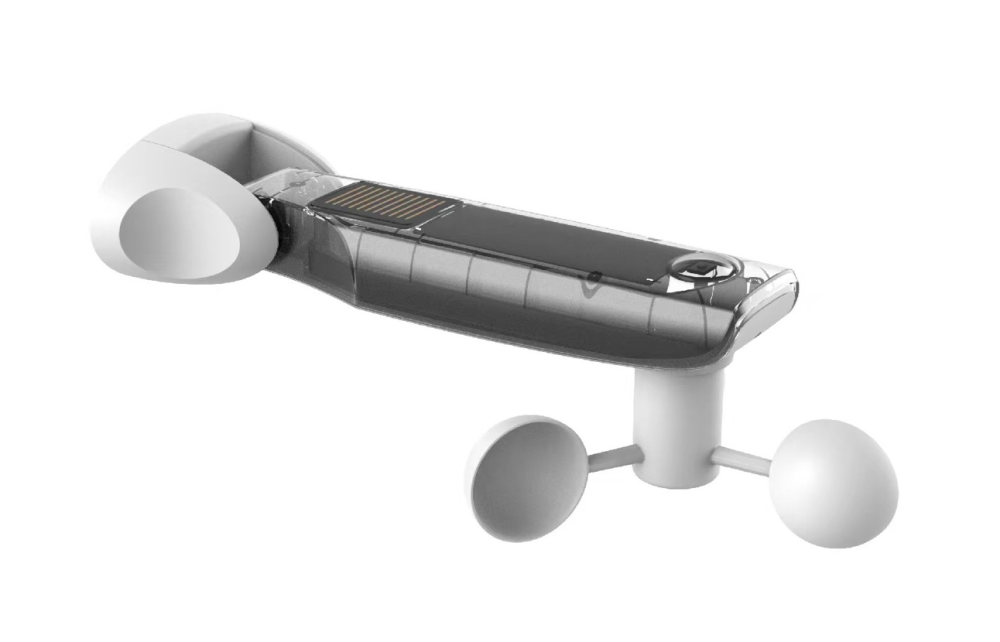 windsensor für markise Funk-Wetterwächter DC8811 Solar: Wind-, Regen- & Sonnensensor