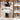 SONNI Eck Schminktisch mit Dreifachspiegel, 111x54x141.5cm, Kosmetiktisch mit Großer Schubladen, Auszugsschrank, Regale, 3 Offene Fächer, Moderner Frisiertisch für Schlafzimmer - Sonni Sanitär GmbH